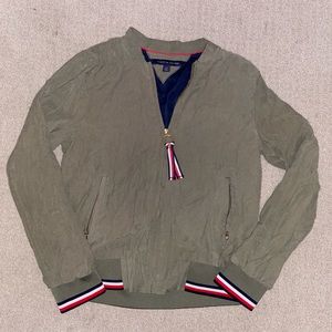 Tommy Hilfiger Army Green Bomber Jacket